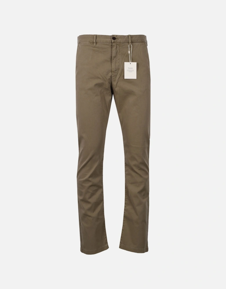 Slim Dobby Structure Chino Dried Clay