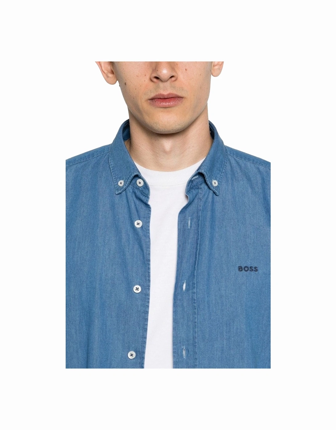 Boss C-hal-bd-e-c1-243 Shirt Open Blue