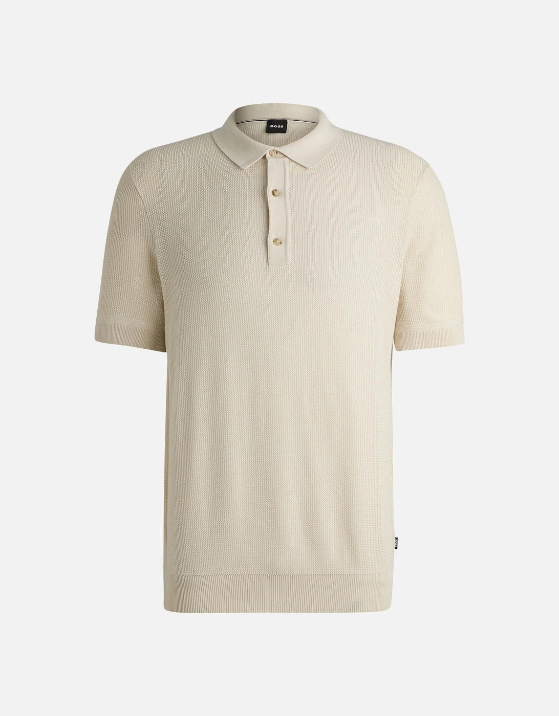 Boss H-daremo Knitted Polo Shirt Open White, 4 of 3