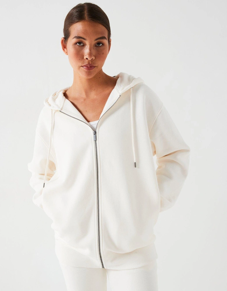 The Essential Oversized Zip Through Hoodie