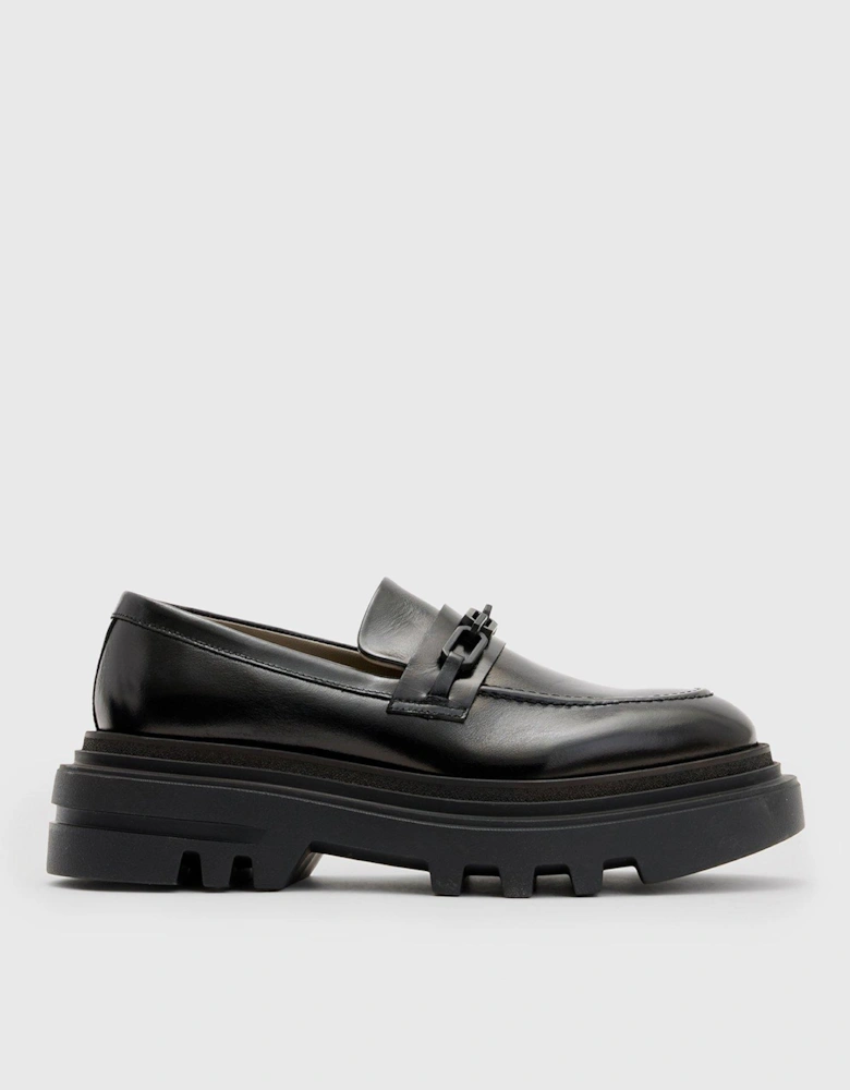 Alexia Chain Loafers - Black