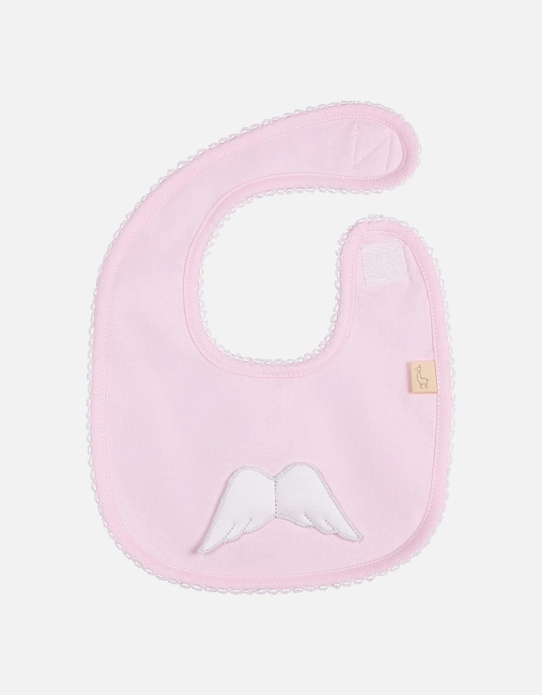 Pink Angel Wing Bib