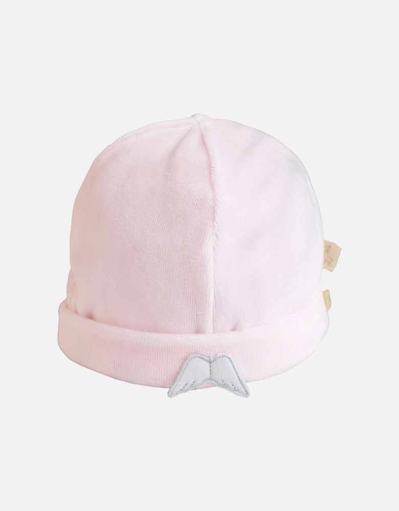 Pink Angel Wing Velour Hat