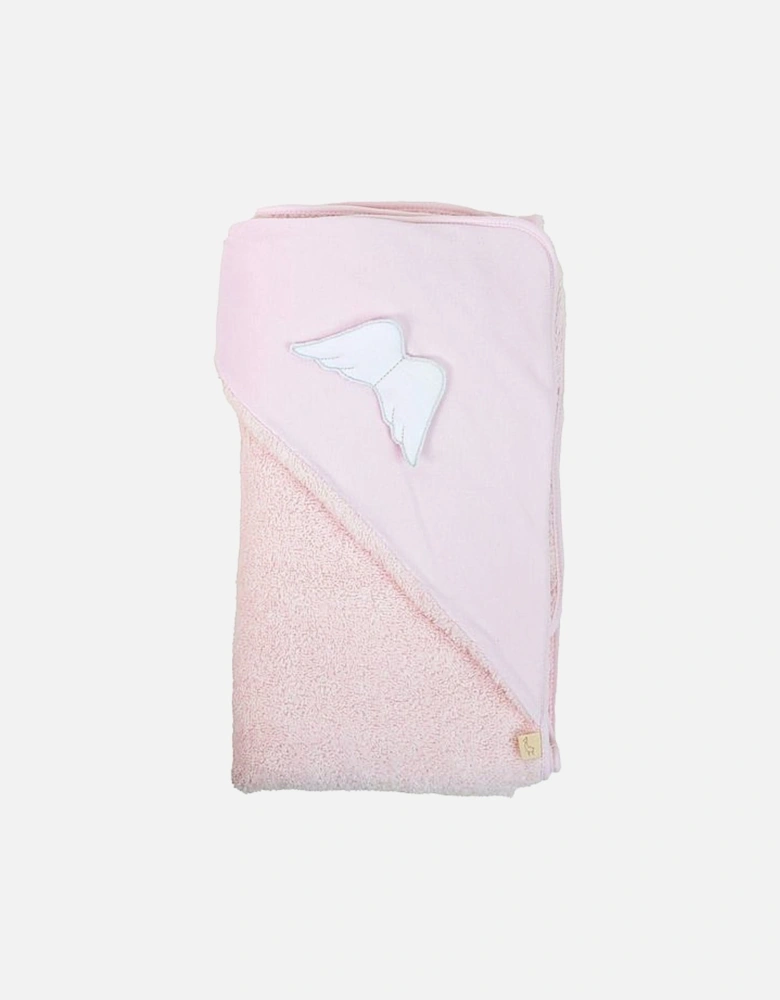 Pink Angel Wing Hooded Towel