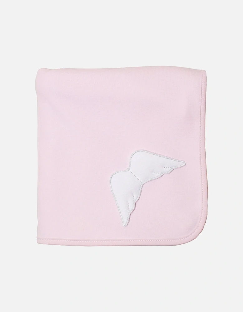 Pink Angel Wing Burp Cloth