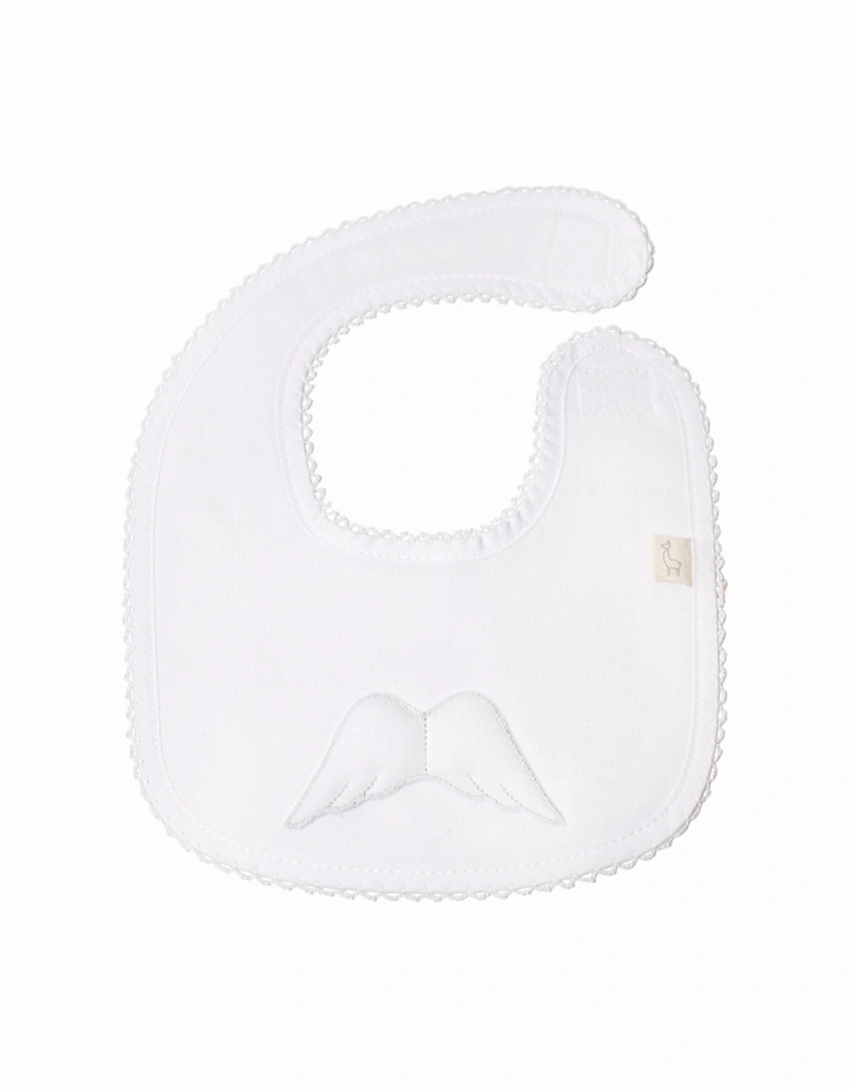 White Angel Wing Bib