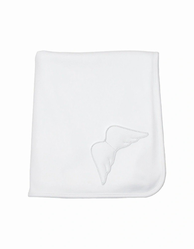 White Angel Wing Burp Cloth