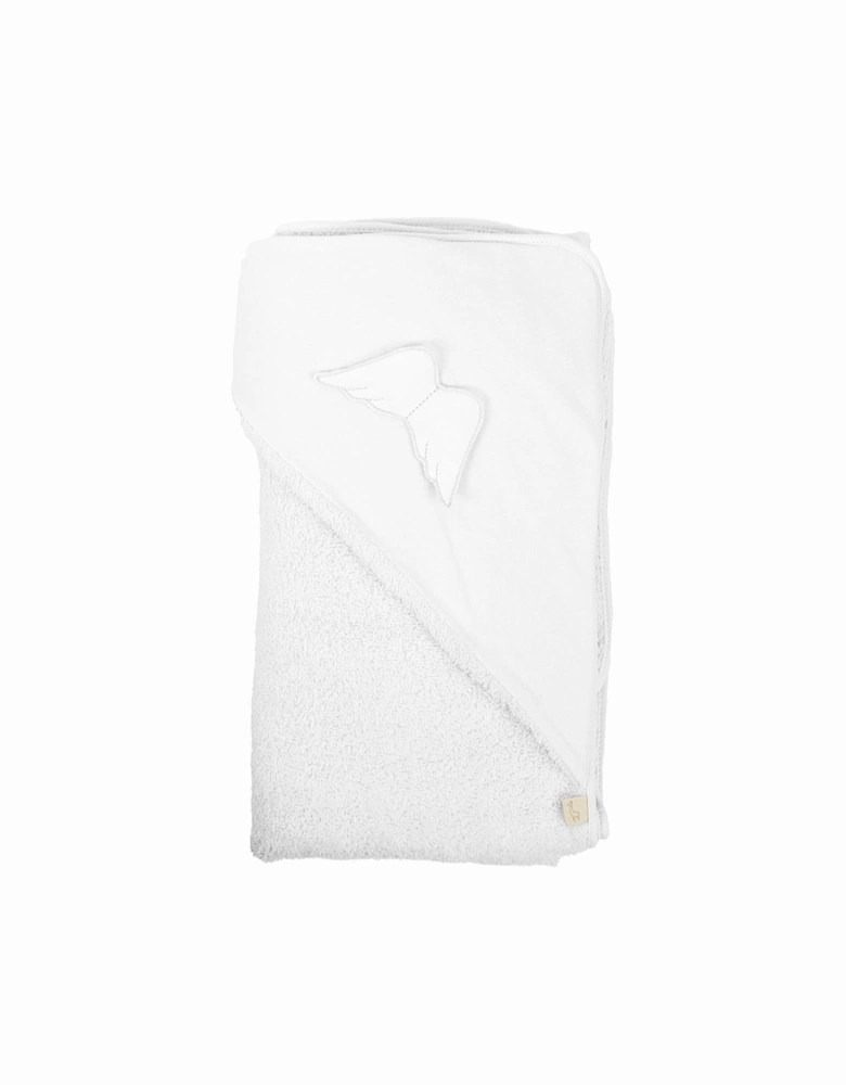 White Angel Wing Hooded Towel