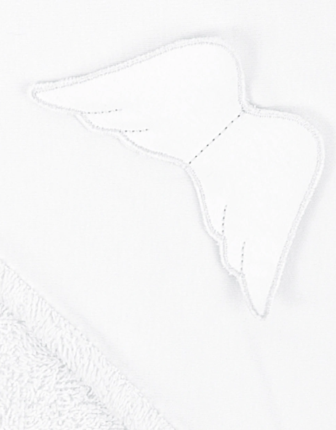 White Angel Wing Hooded Towel