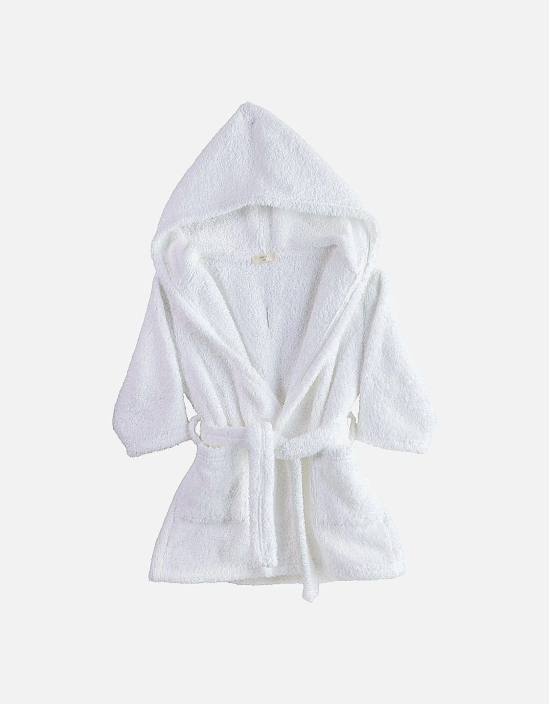 White Angel Wing Towelling Bathrobe