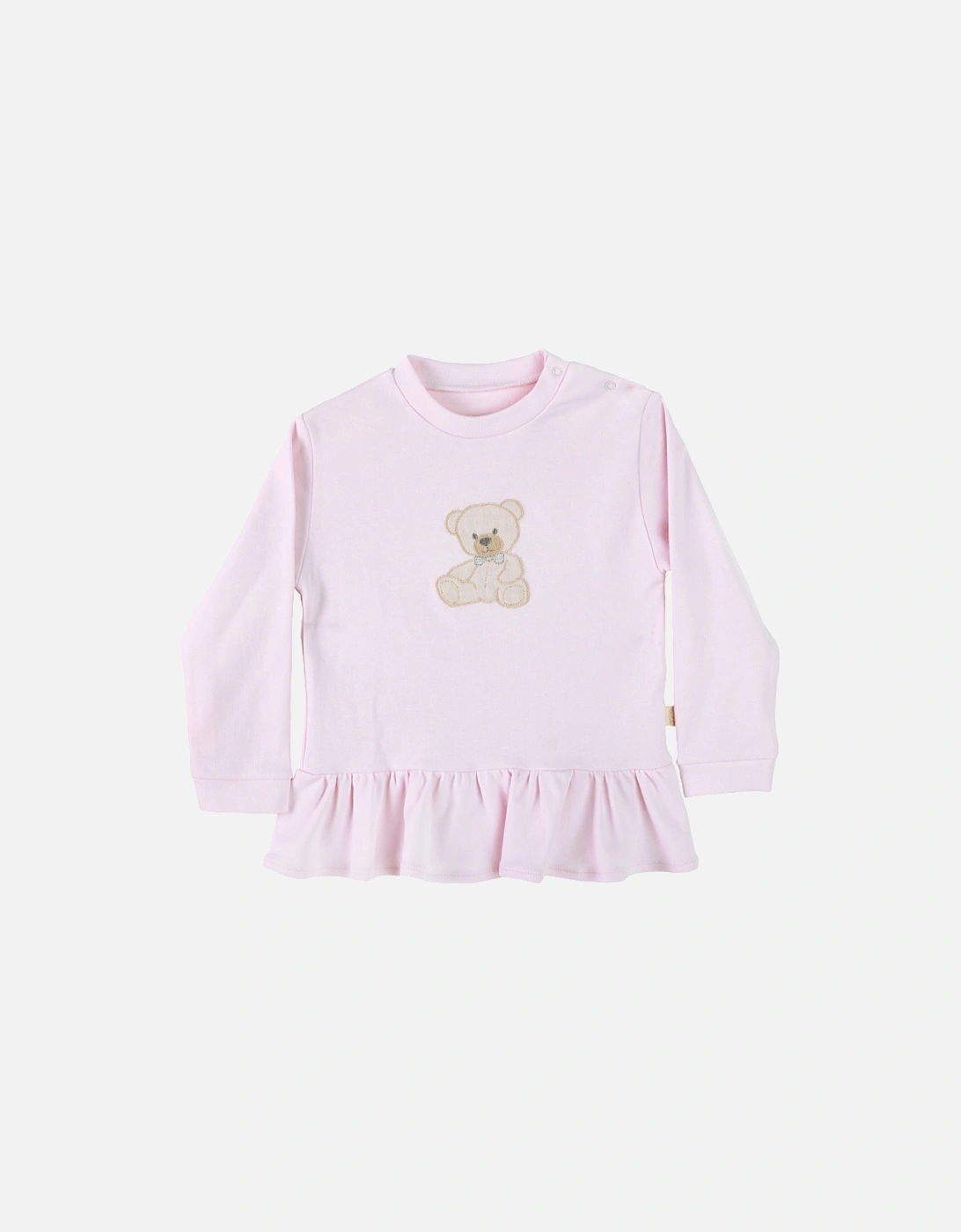 Pink Teddy Bear Cotton Loungesuit