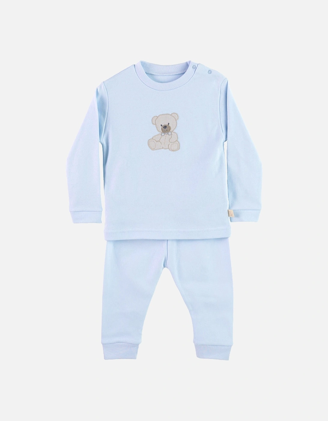 Blue Teddy Bear Cotton Loungesuit, 5 of 4