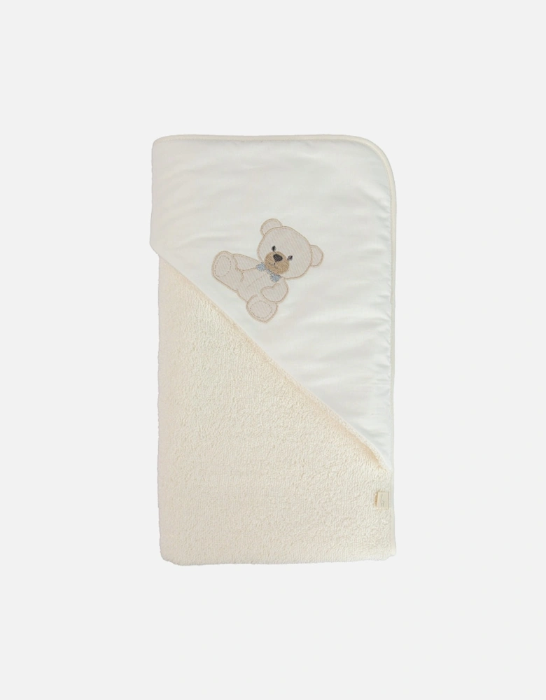 Ivory Teddy Bear Hooded Towel