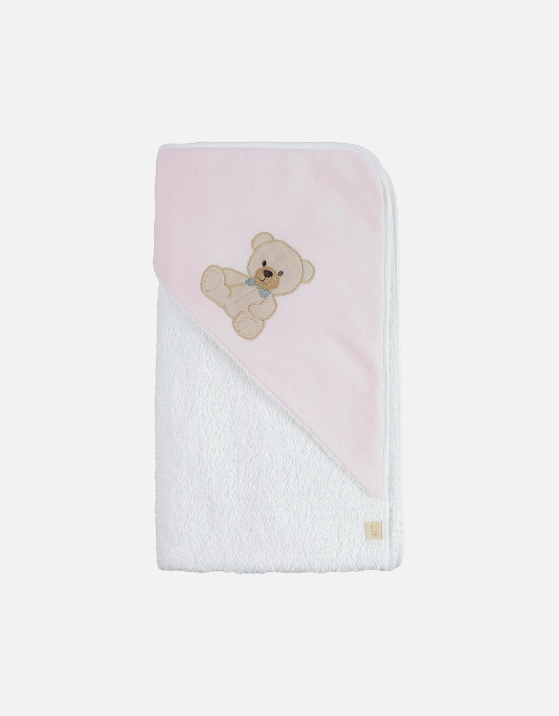 Pink Teddy Bear Hooded Towel, 2 of 1