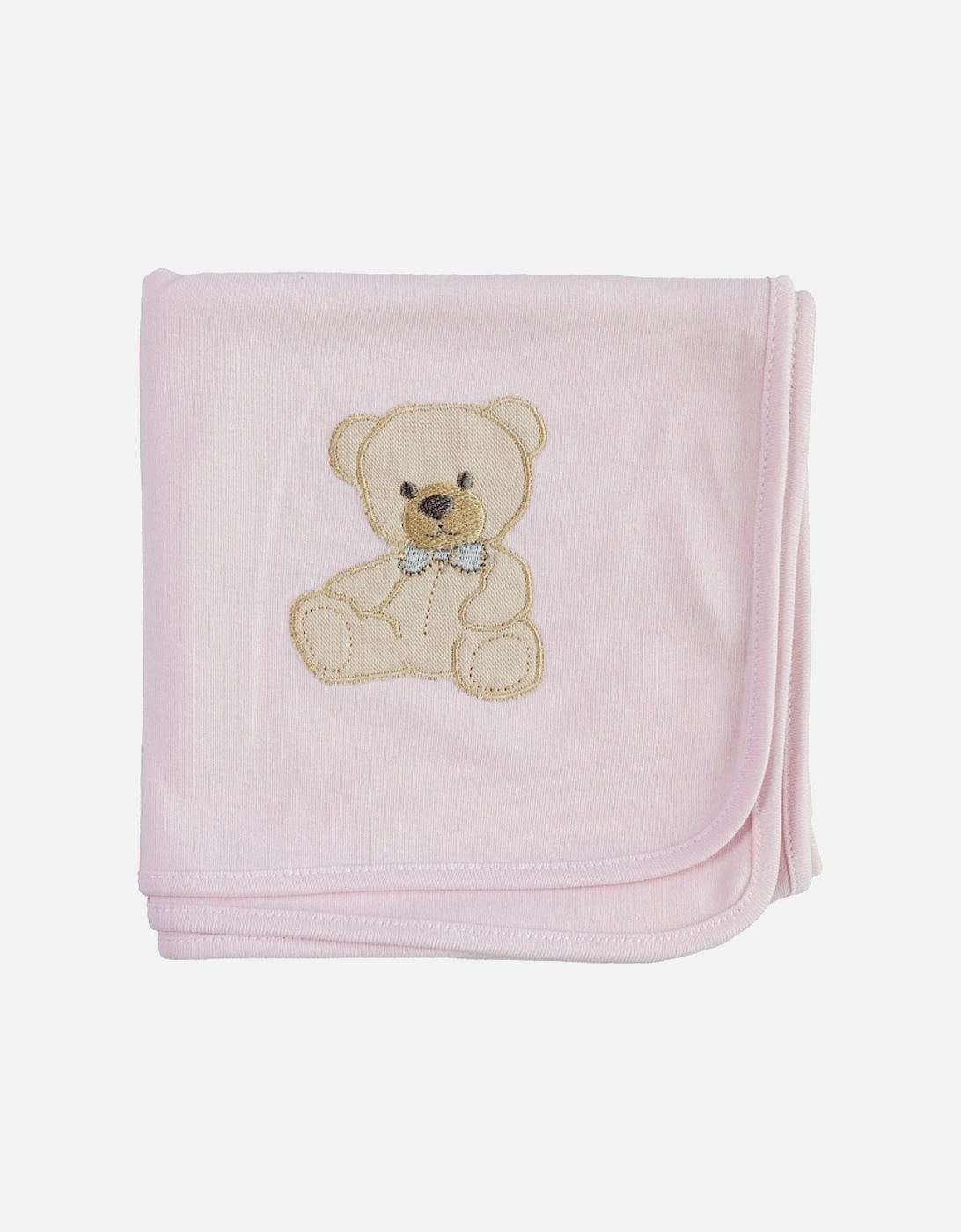 Pink Teddy Bear Burp Cloth, 2 of 1