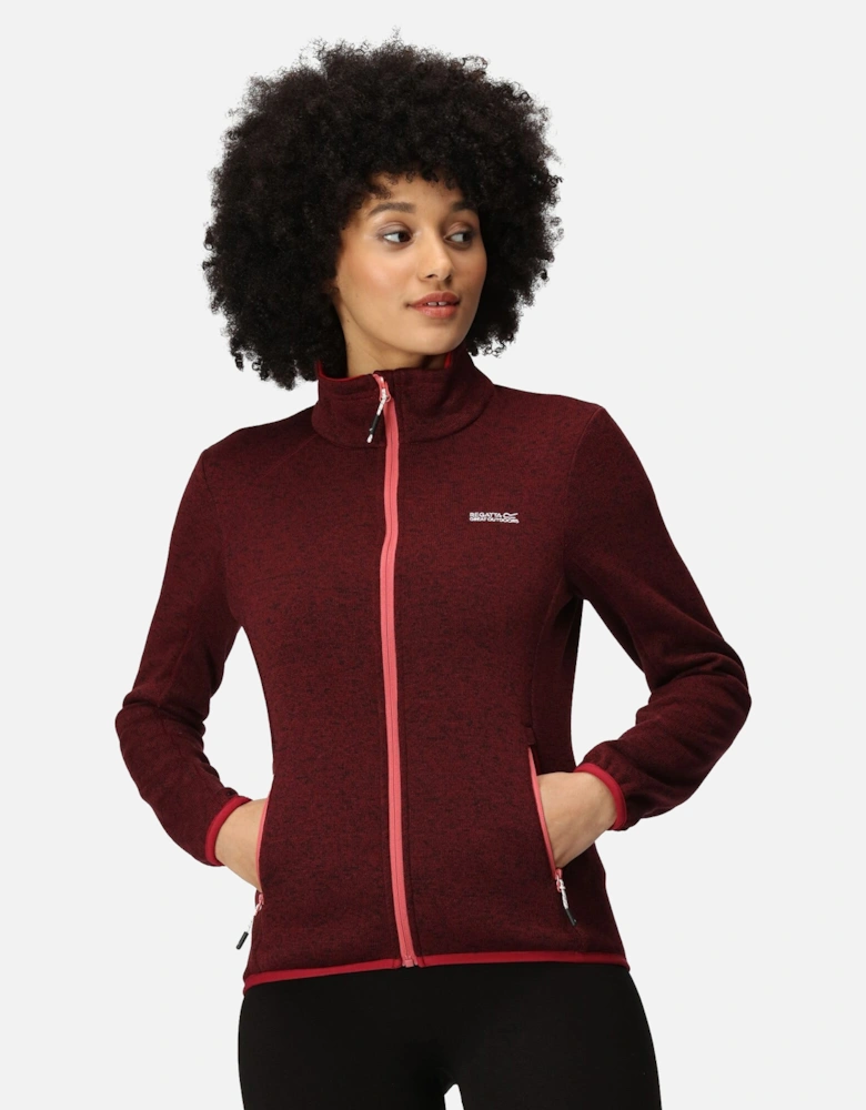 Womens/Ladies Newhill Marl Full Zip Fleece Jacket