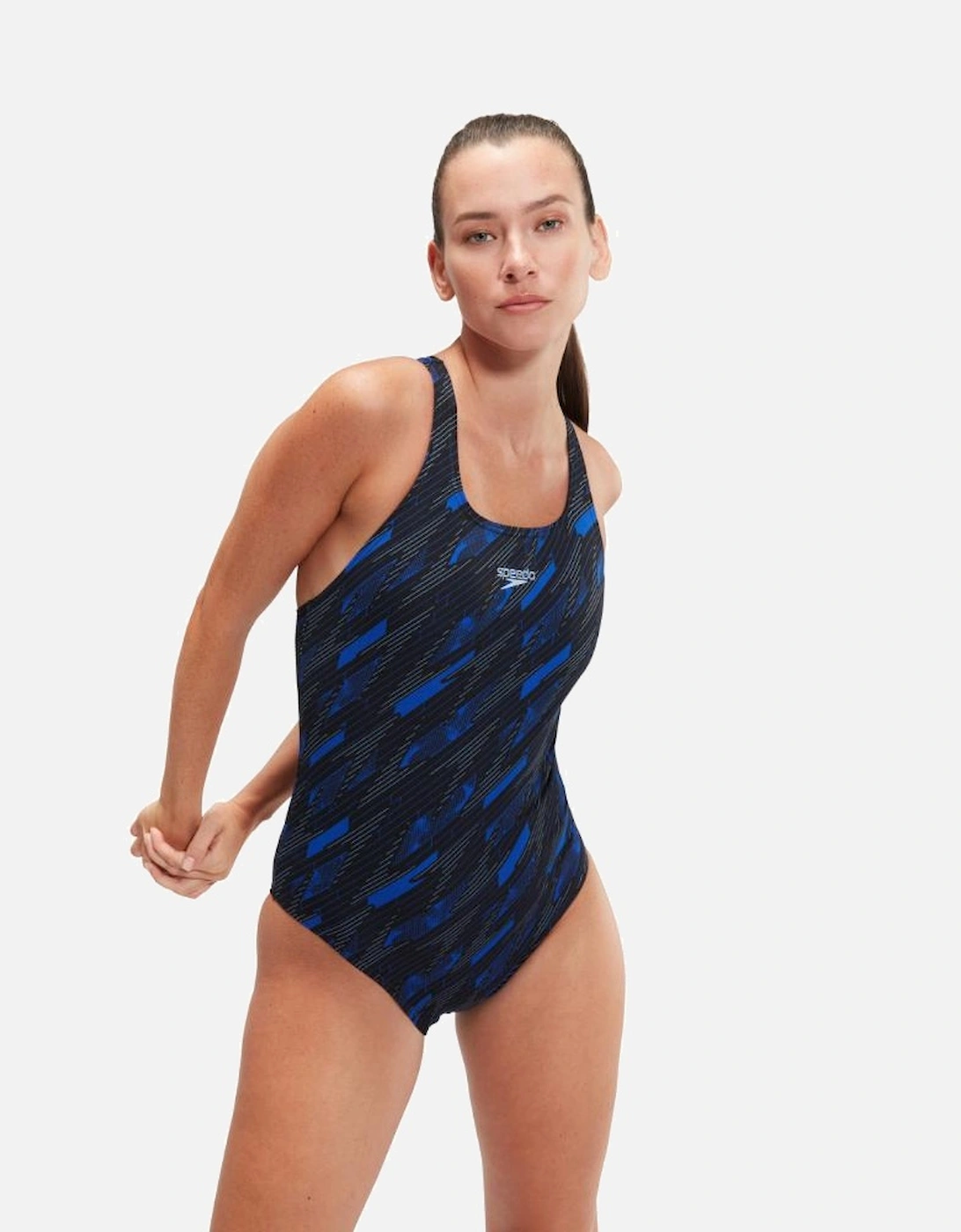 Womens/Ladies Hyperboom Medalist All-Over Print One Piece Swimsuit, 4 of 3