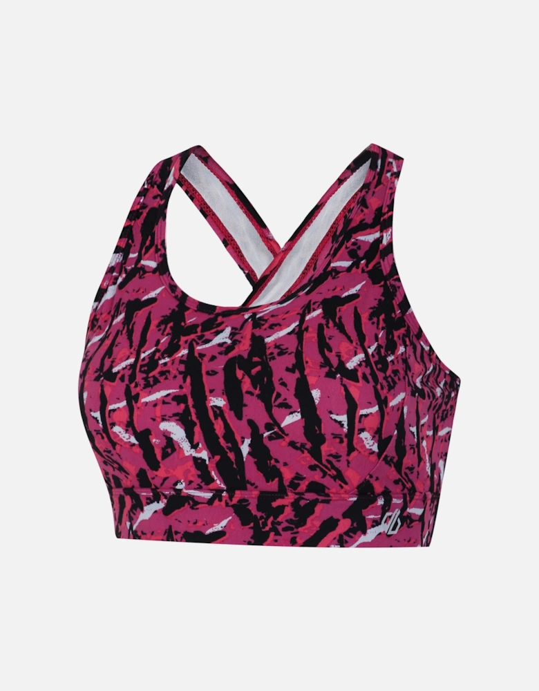 Womens/Ladies Wave Zebra Print Sports Bra