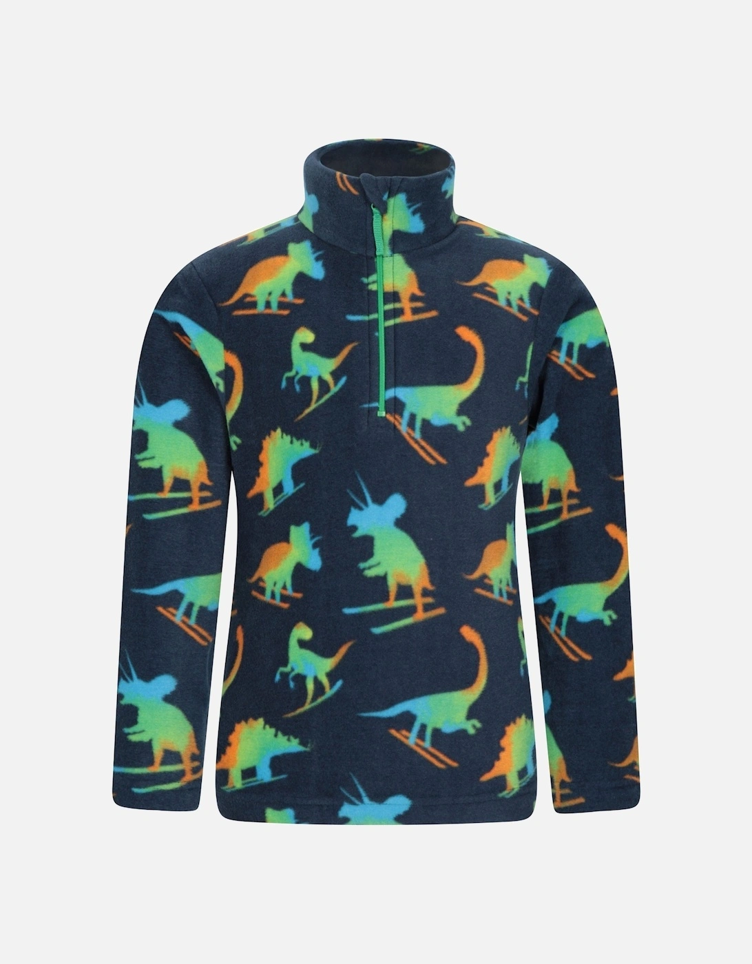 Childrens/Kids Pursuit Dinosaur Skeleton Half Zip Fleece Top, 5 of 4