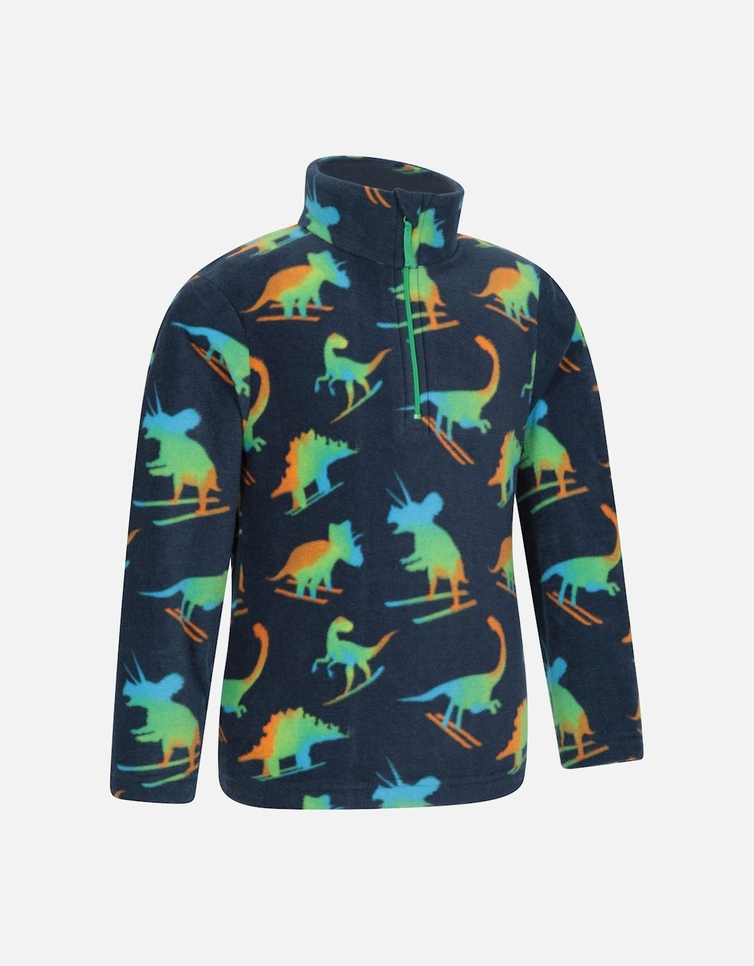 Childrens/Kids Pursuit Dinosaur Skeleton Half Zip Fleece Top