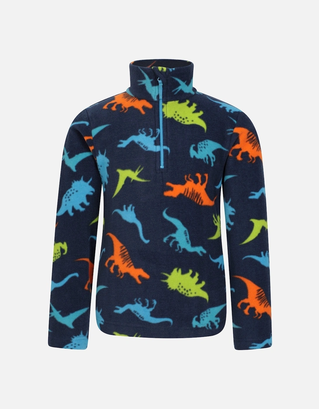 Childrens/Kids Pursuit Dinosaur Skeleton Half Zip Fleece Top, 5 of 4