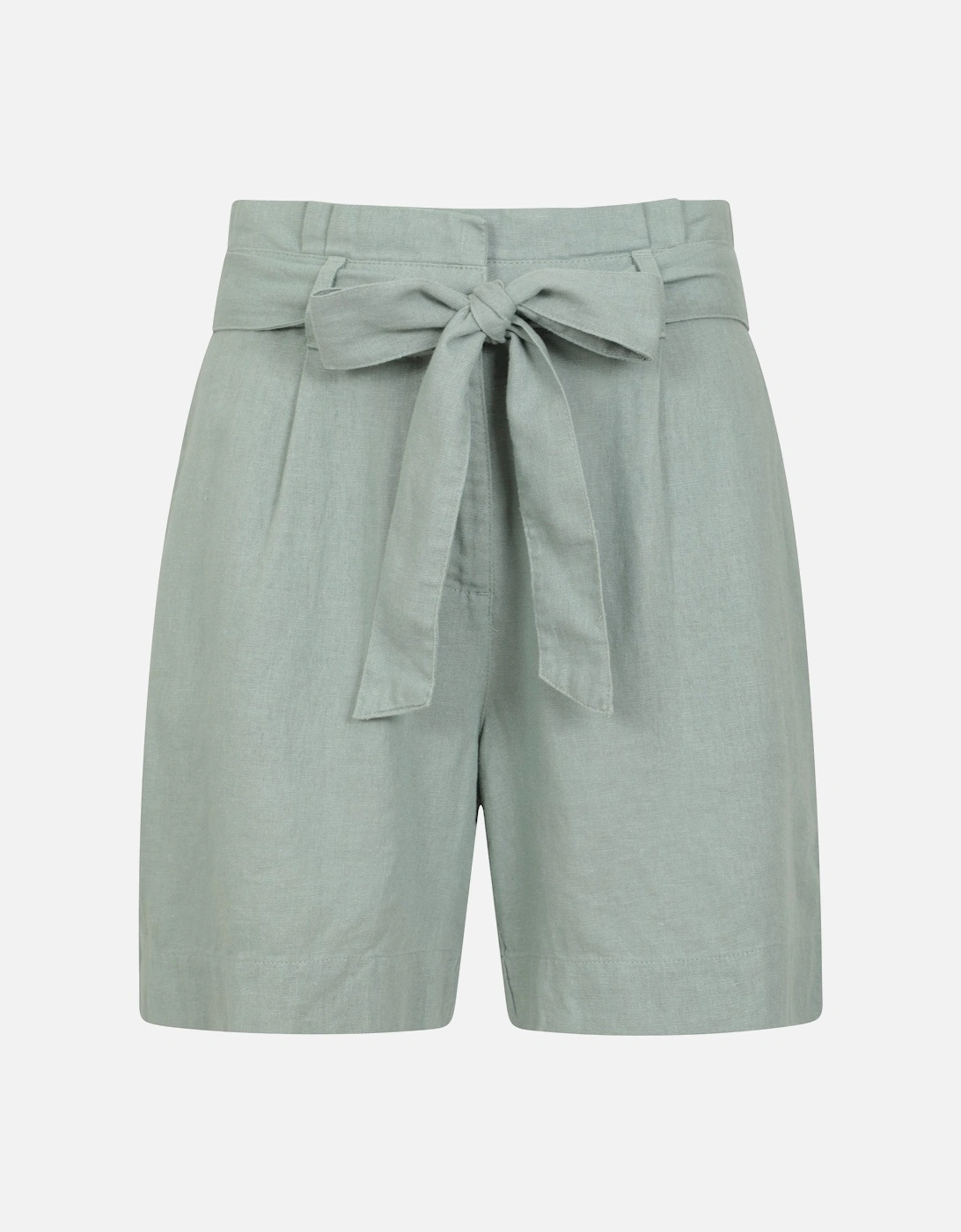 Mountain Warehouse Women's Green / Oatley Linen Blend Shorts - Size: 18/32In