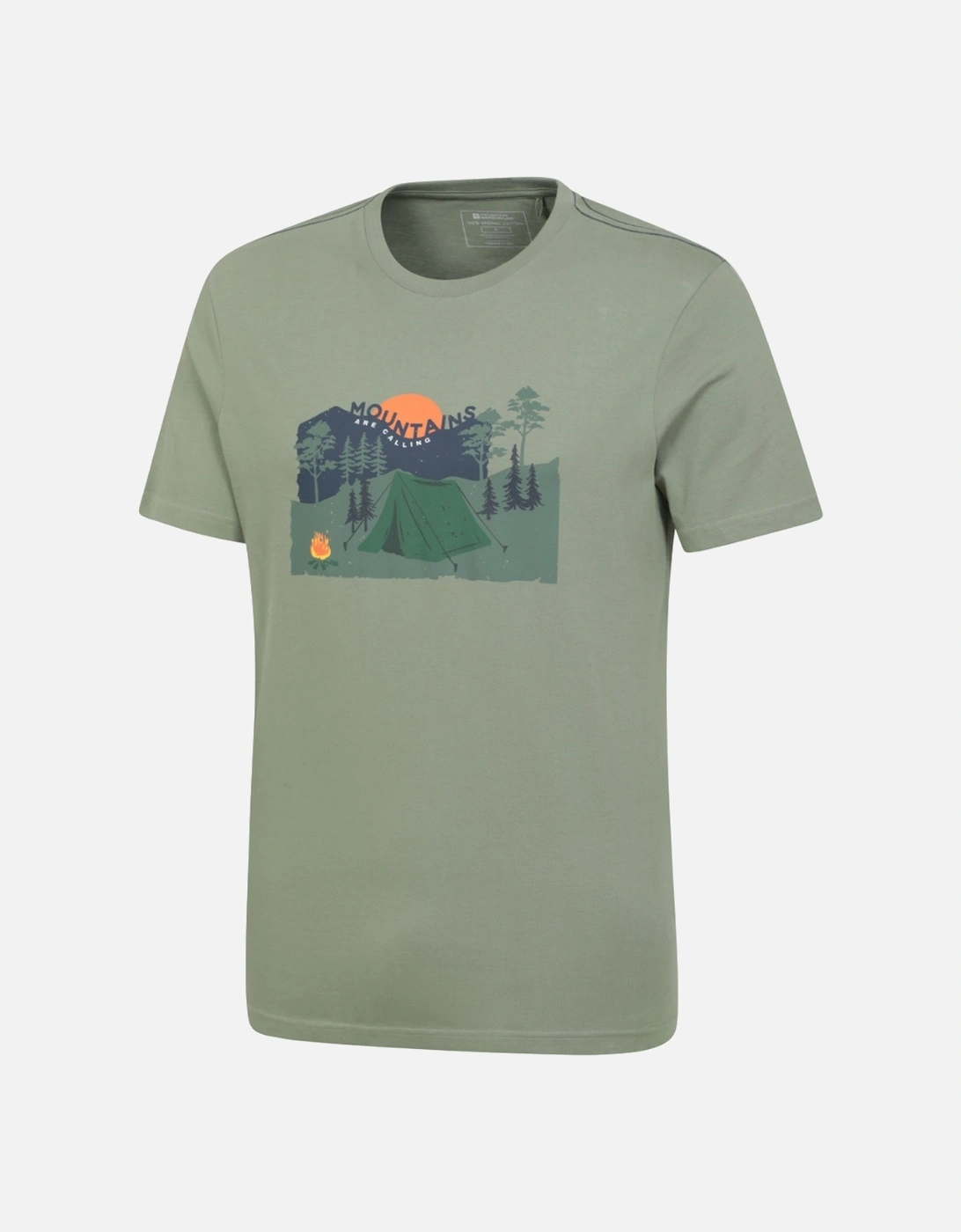 Mens Camping Organic T-Shirt