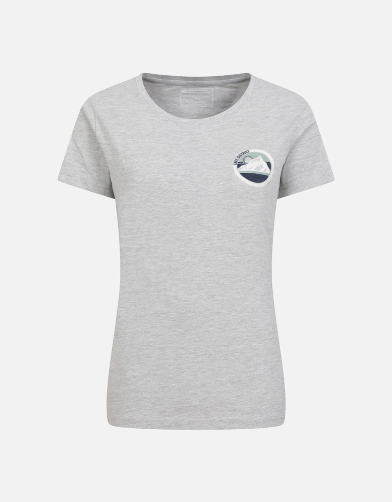 Womens/Ladies Lake District Tree Ring Organic T-Shirt