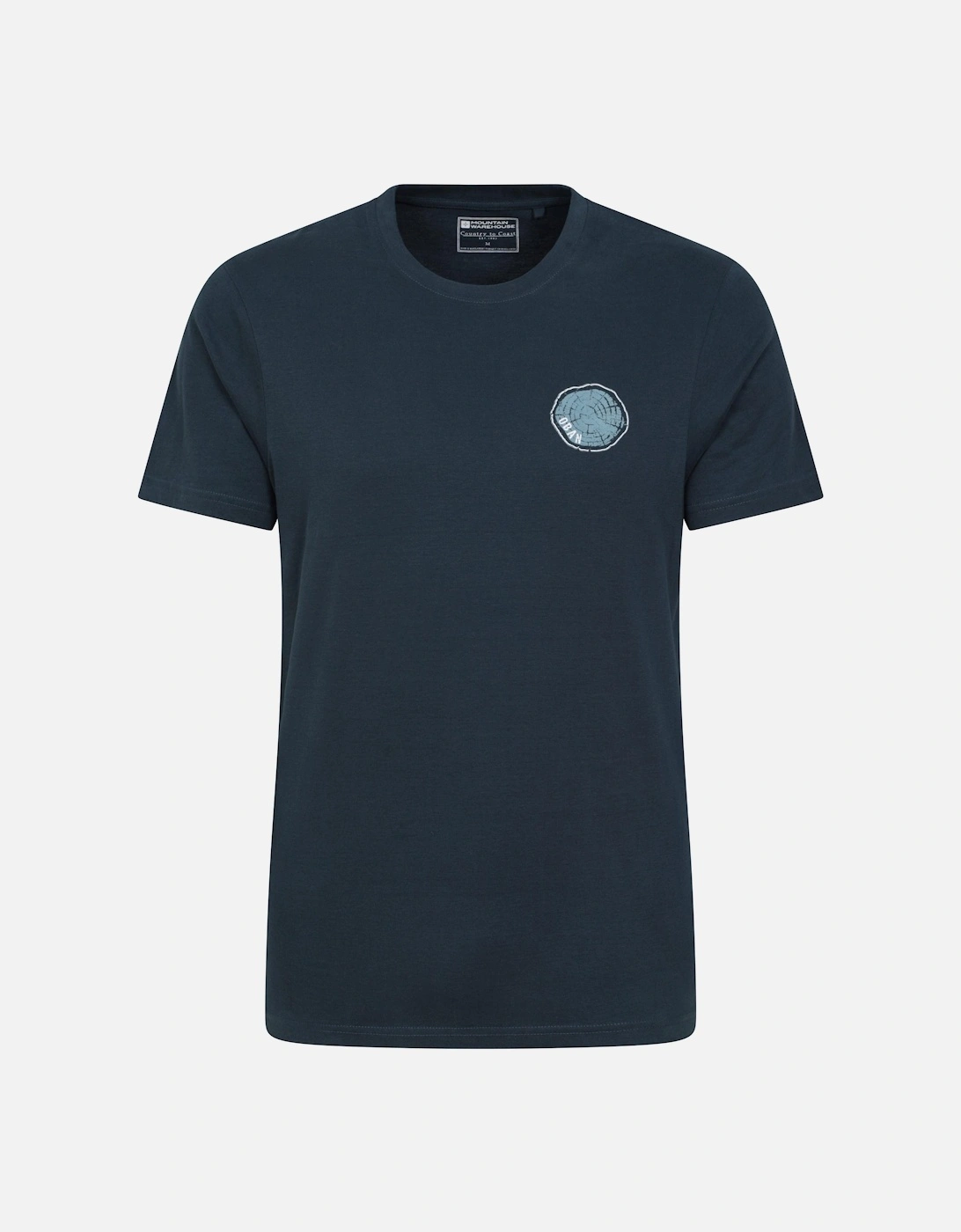 Mens Oban Tree Ring Organic T-Shirt, 5 of 4