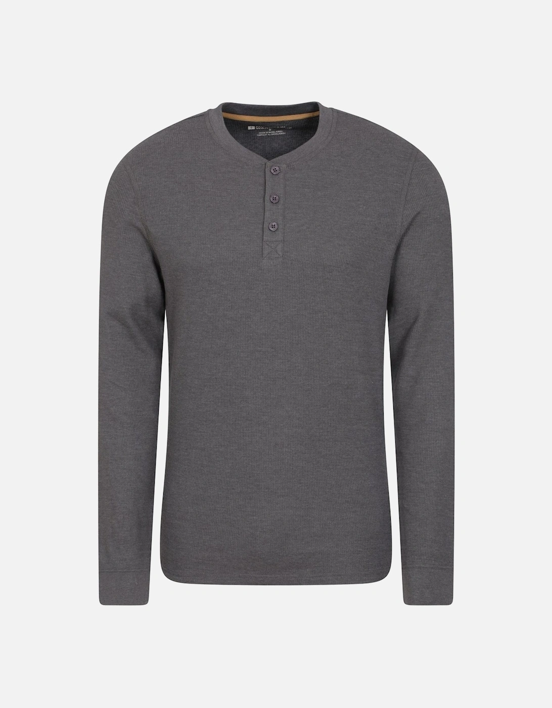 Mens Selby Waffle Henley T-Shirt, 4 of 3