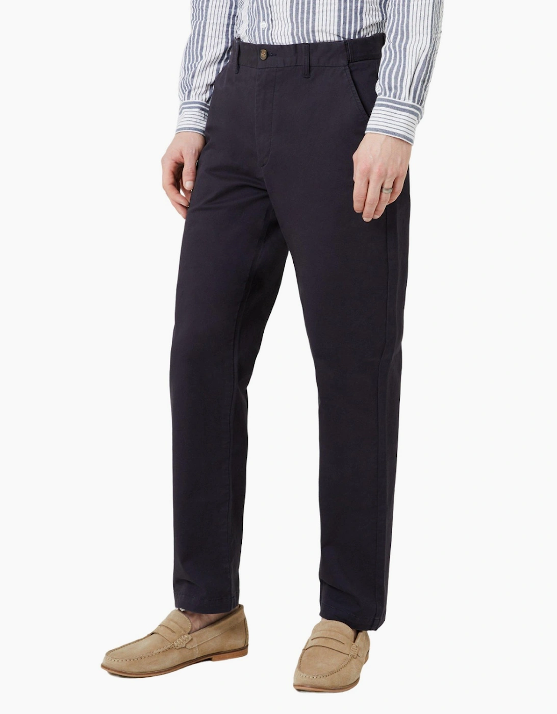 Maine Men's Navy Premium Chino Trousers - : 40 40R