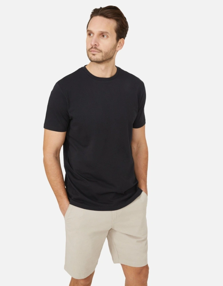 Mens Plain Cotton Crew Neck T-Shirt