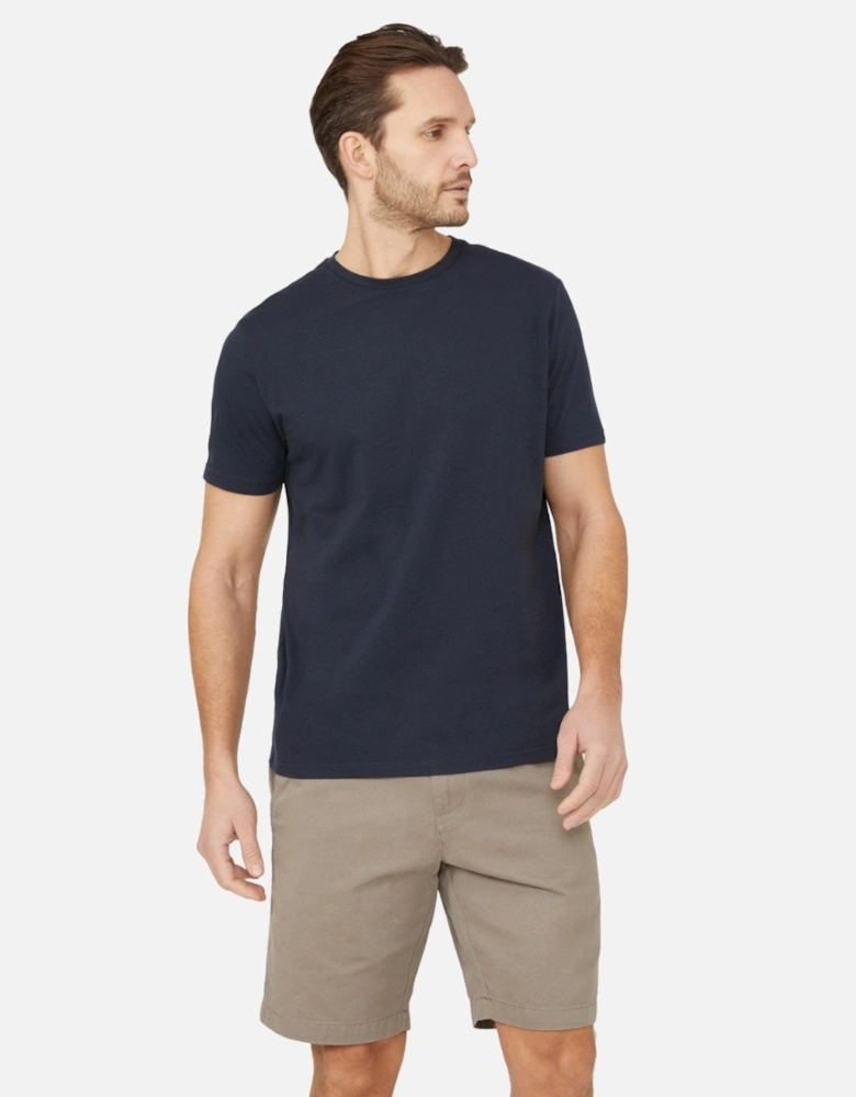 Mens Plain Cotton Crew Neck T-Shirt