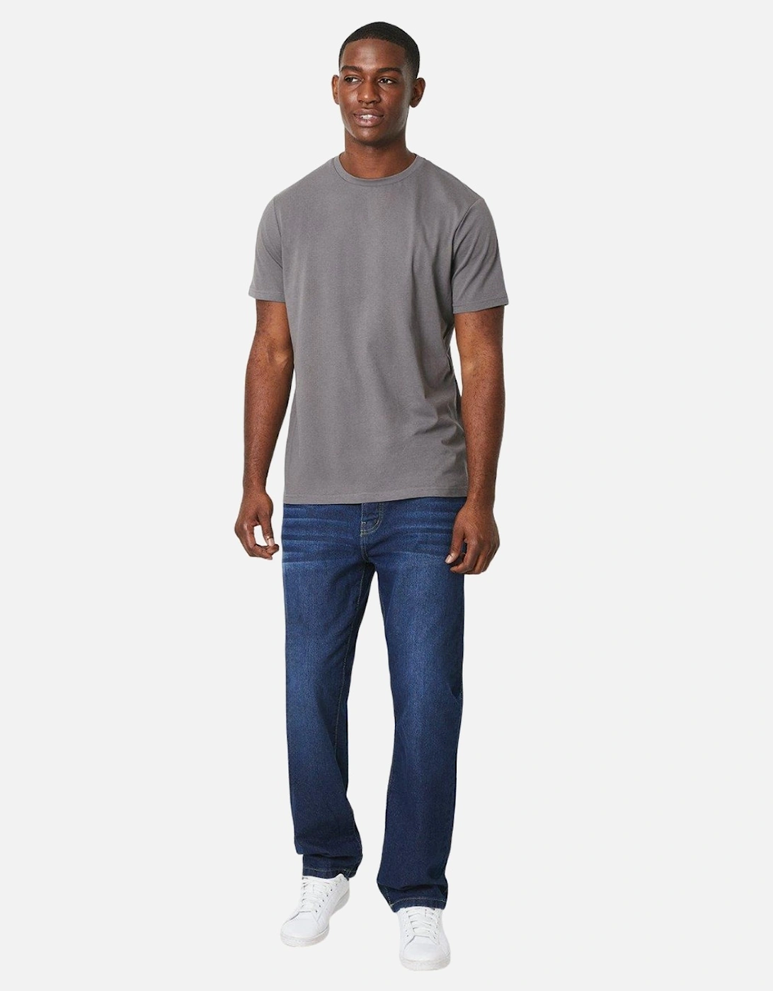 Mens Plain Cotton Crew Neck T-Shirt