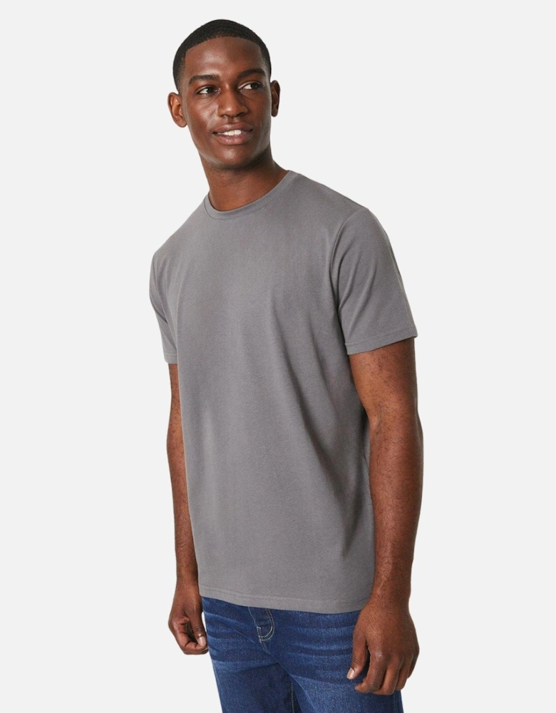 Mens Plain Cotton Crew Neck T-Shirt