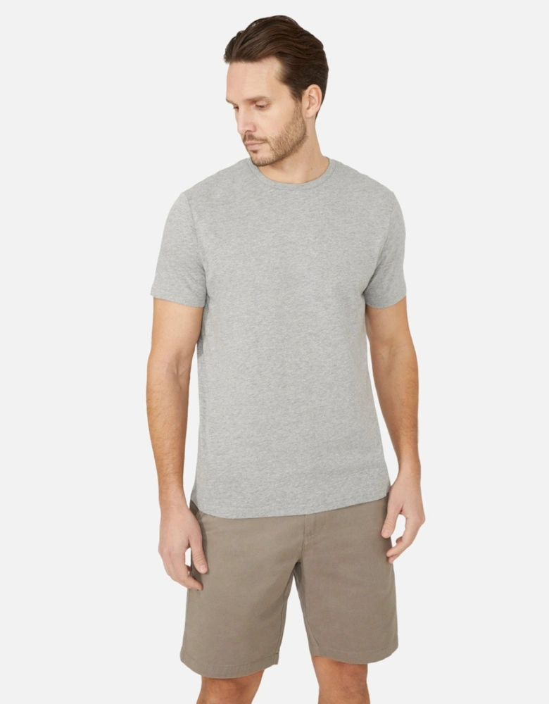 Mens Plain Cotton Crew Neck T-Shirt