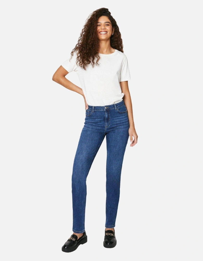 Womens/Ladies Comfort Stretch Tall and Slim Jeans