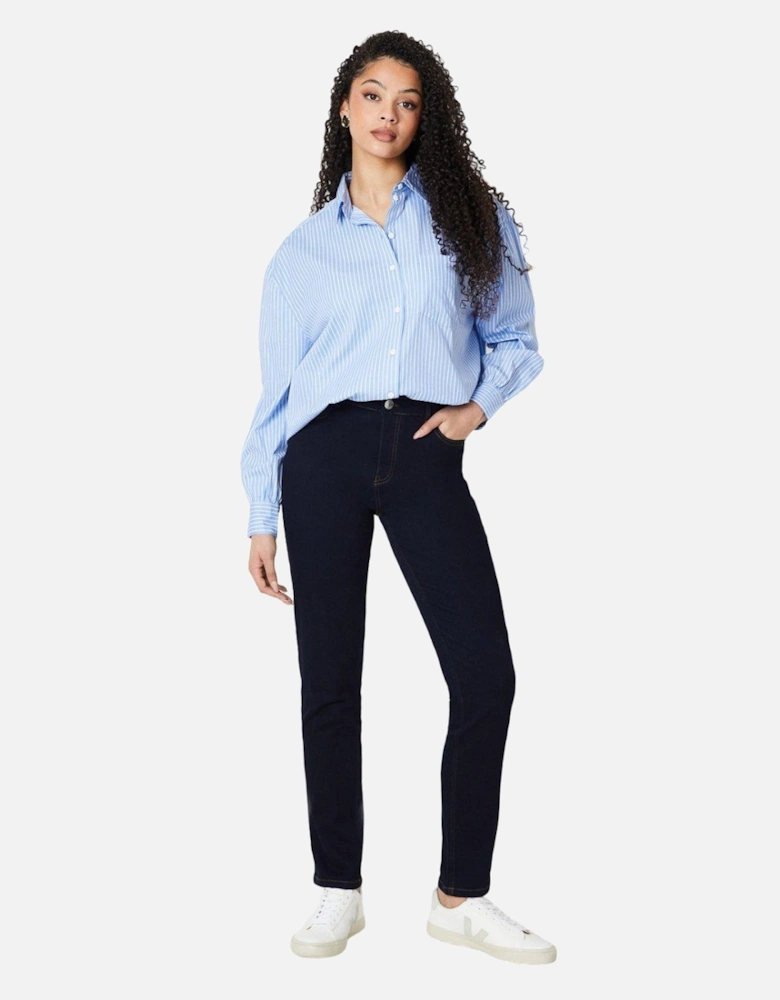 Womens/Ladies Comfort Stretch Tall and Slim Jeans