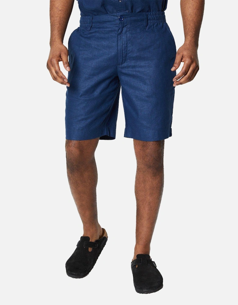 Mens Linen Blend Shorts