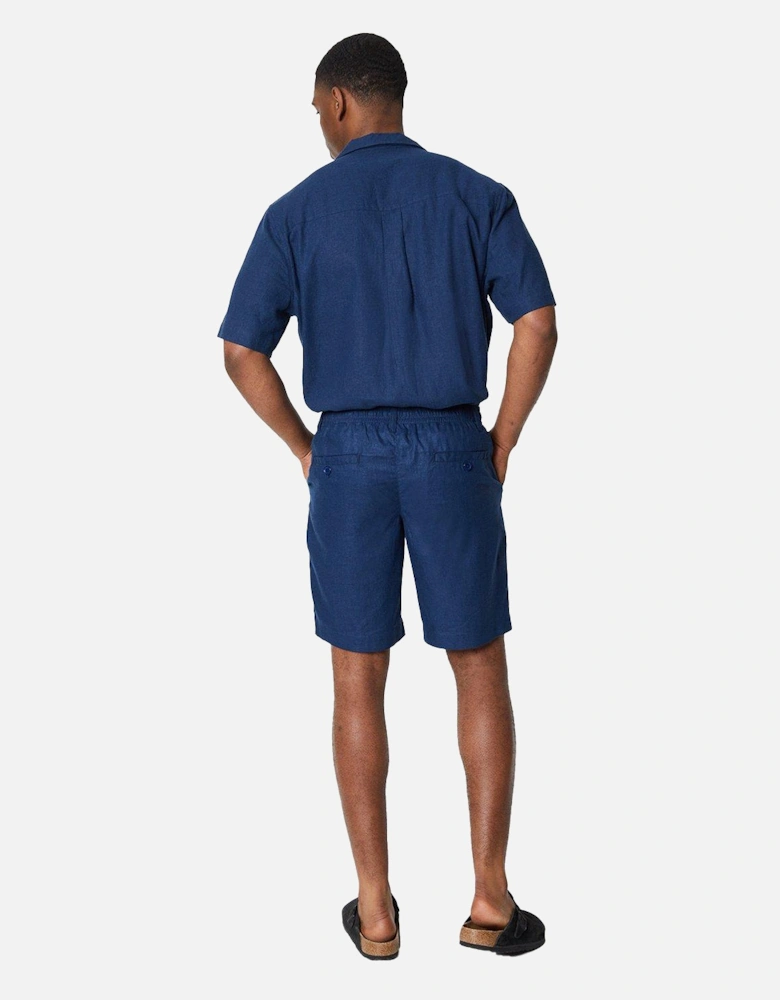 Mens Linen Blend Shorts