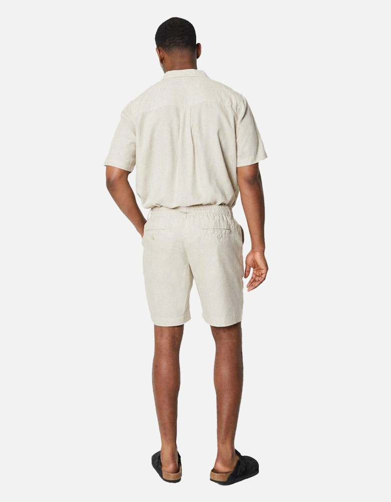 Mens Linen Blend Shorts