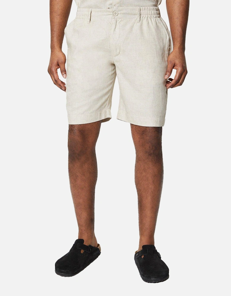 Mens Linen Blend Shorts