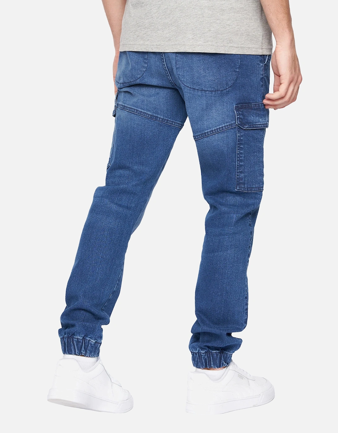 Mens Malimore Cuffed Ankle Cargo Jeans