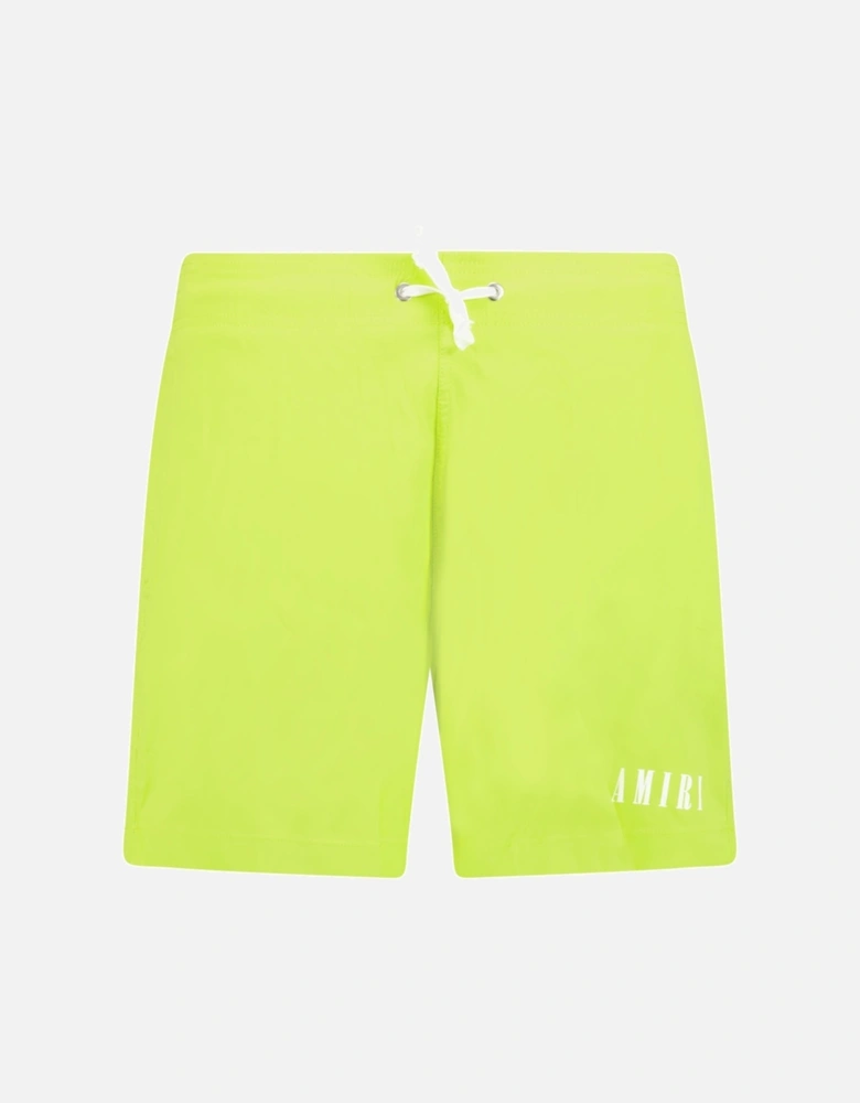 Core Logo Drawstring Swim Shorts Lime