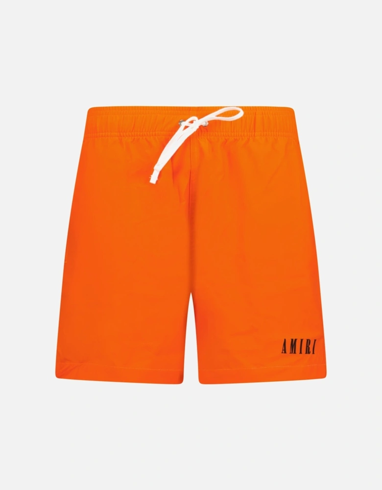 Core Logo Drawstring Swim Shorts Orange