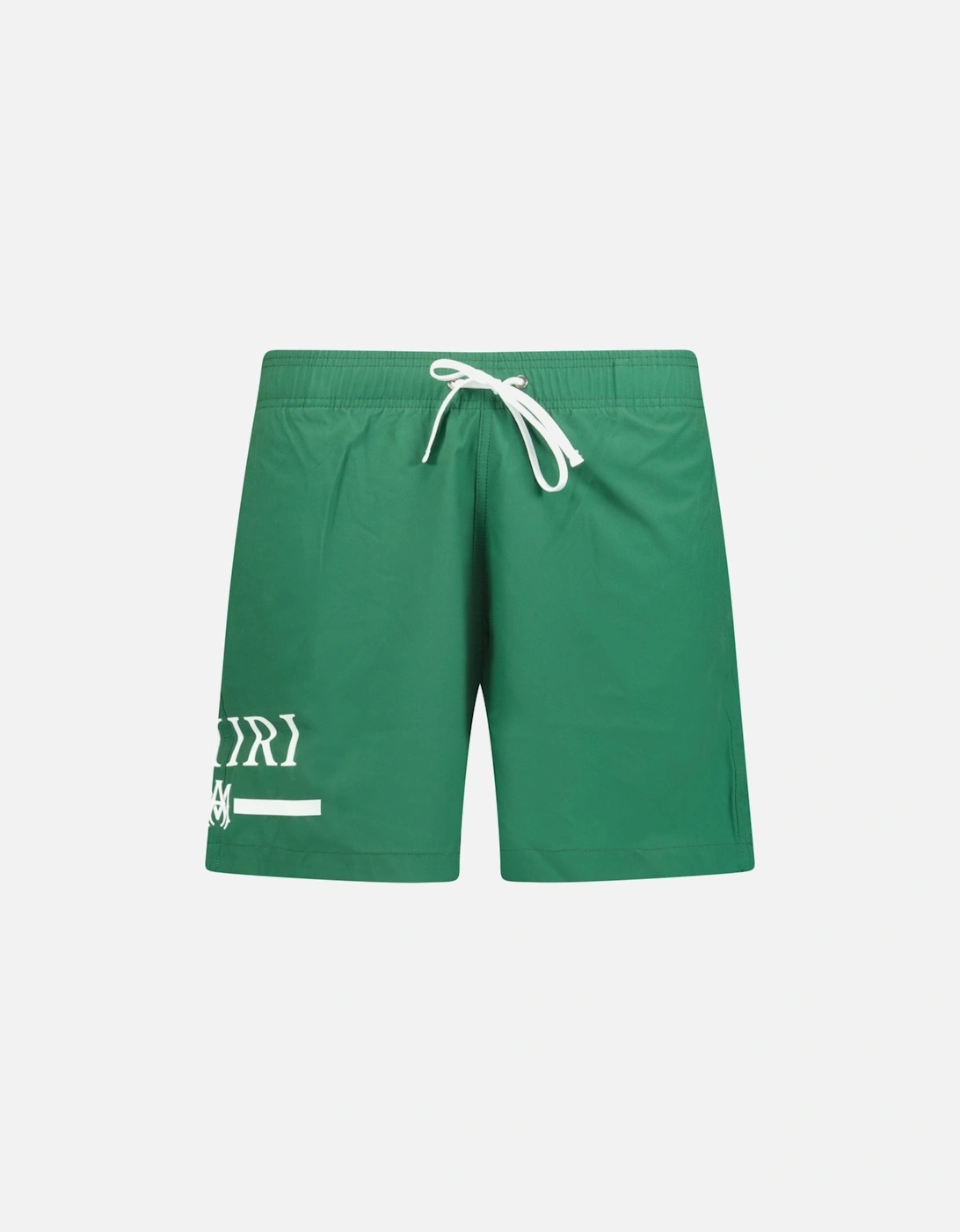 Ma Bar White Logo Drawstring Swim Shorts Military Green, 3 of 2