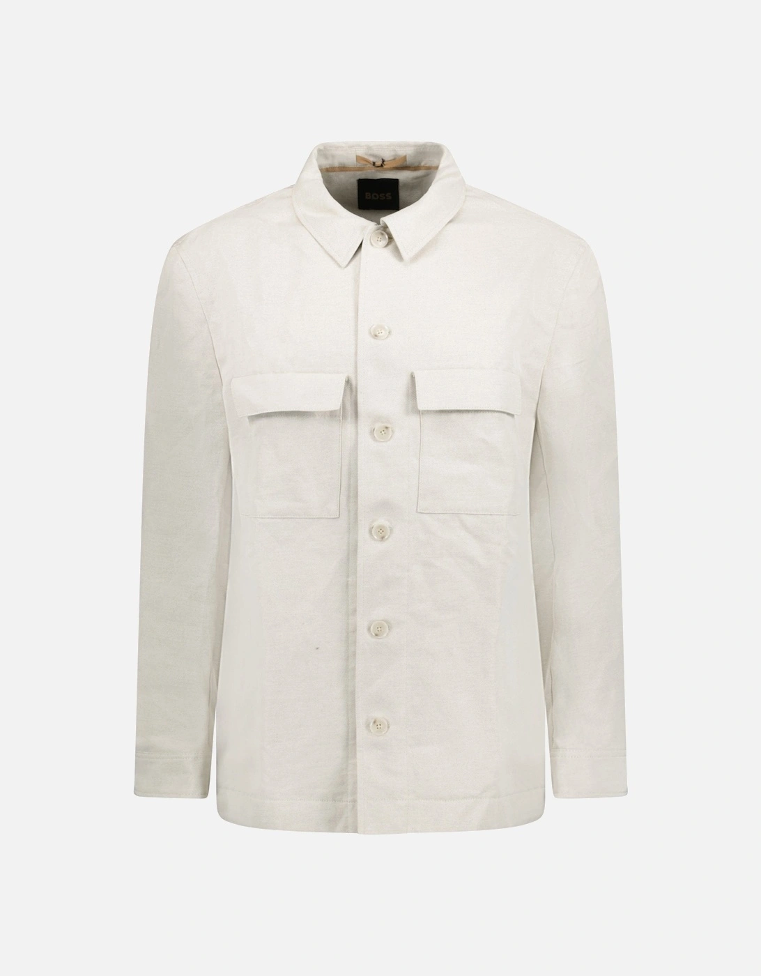 Corvin Button Up Overshirt White, 3 of 2