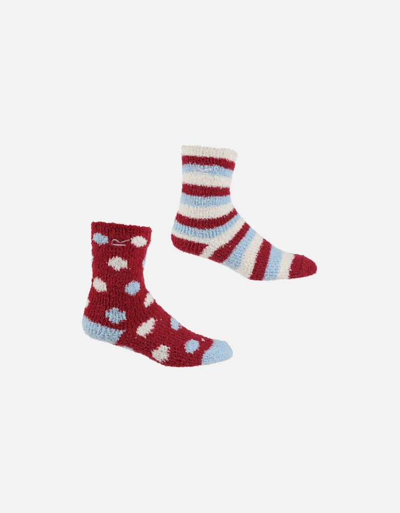 Boys 2 Pack Stretch Comfort Cosy Socks