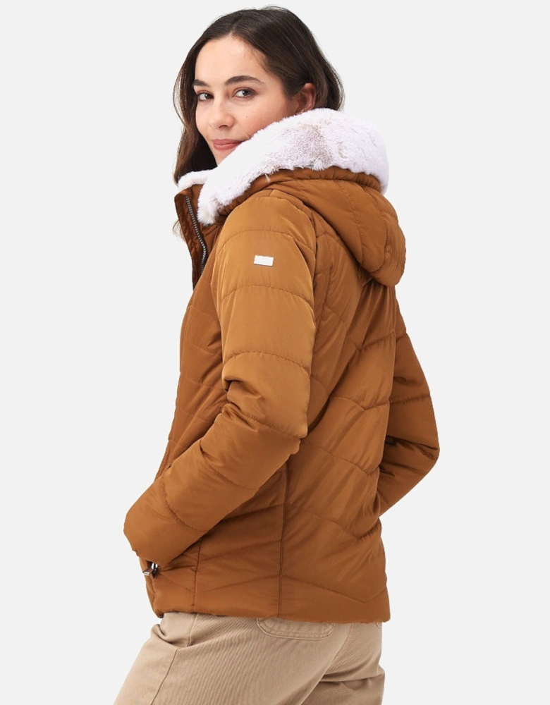 Womens Wildrose Padded Insulated Hooded Jacket Coat