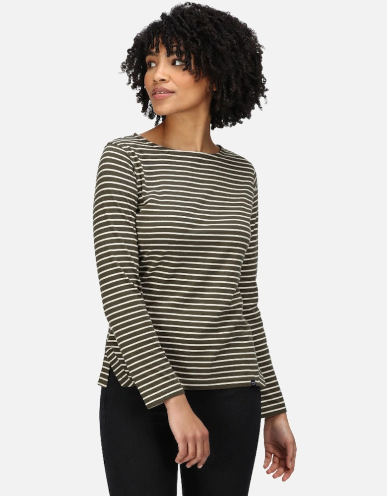 Womens Fernanda Long Sleeve Organic Cotton T Shirt